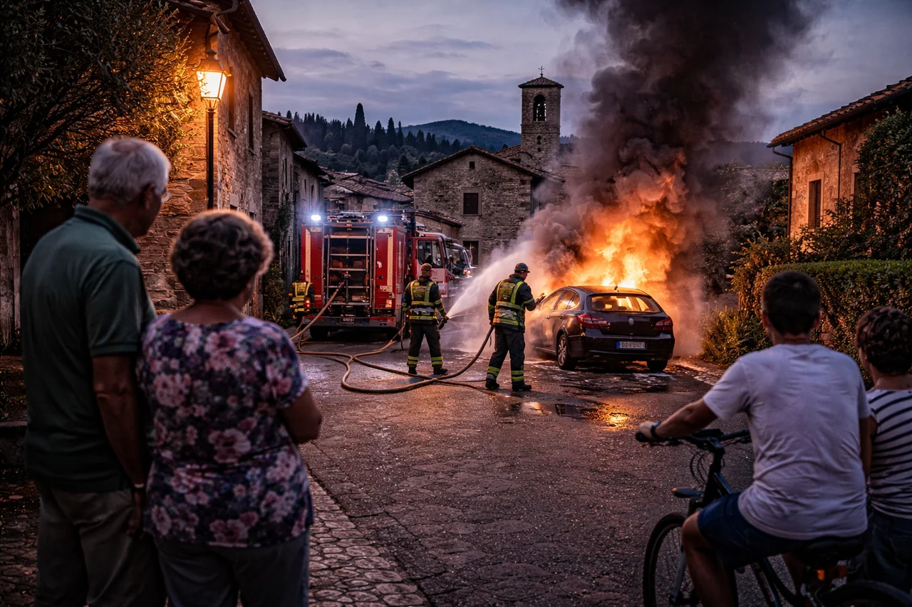 Lomazzo: Auto in fiamme sulla A9, traffico in tilt nella notte